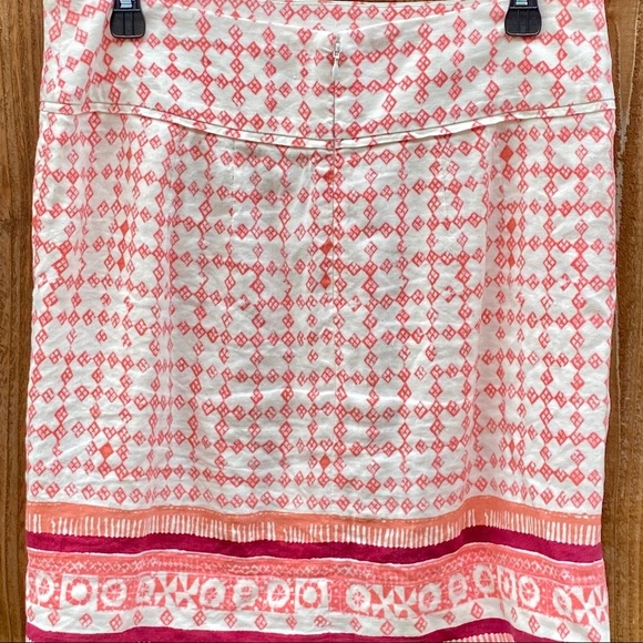 Ann Taylor Loft Linen Aztec Boho Skirt NWOT Sz. 6 - Picture 2 of 8